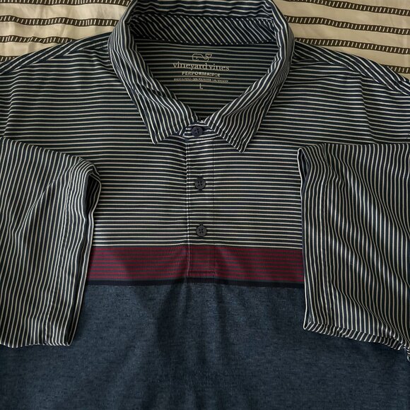 VINEYARD VINES Sankaty Performance Dri Fit Polo Mens L π³ - Picture 3 of 4
